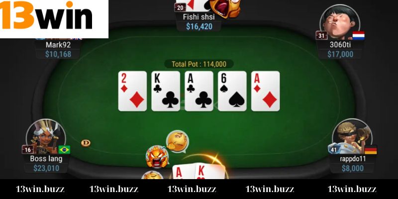 Tổng quan về Poker đổi thưởng tại 13win